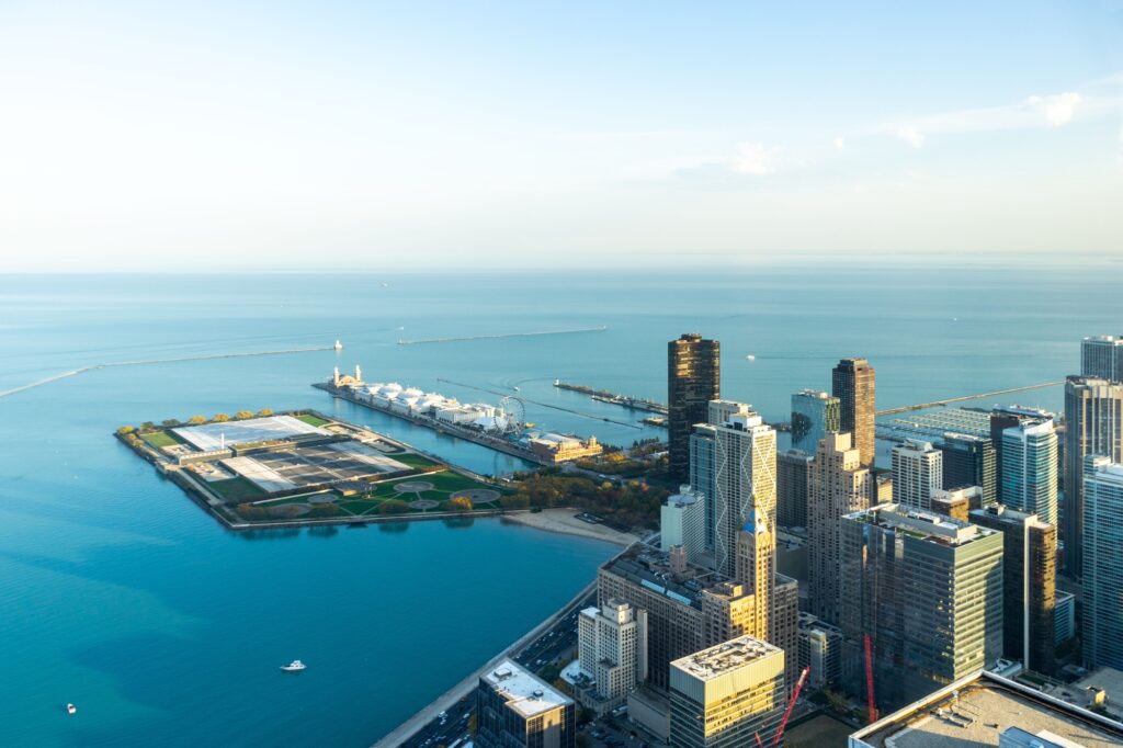 Navy Pier in Chicago, United States.