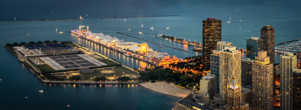 The Navy Pier at Night
